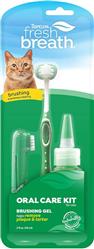 TropiClean Fresh Breath Oral Care Kit for Cats 1ea/Gel: 2 oz