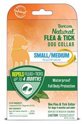 TropiClean Natural Flea & Tick Repellent Dog Collar 1ea/SM