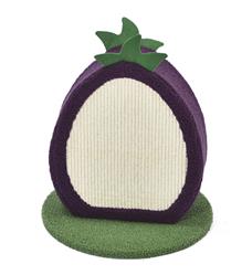 Max & Marlow Apple Novelty Cat Scratcher Plum, 1ea
