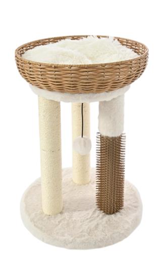 Max & Marlow Rattan Wicker Cat Tree 1ea/18 in.