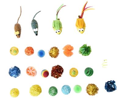 Max & Marlow Cat Toys Value Pack Assorted 1ea/24 pk