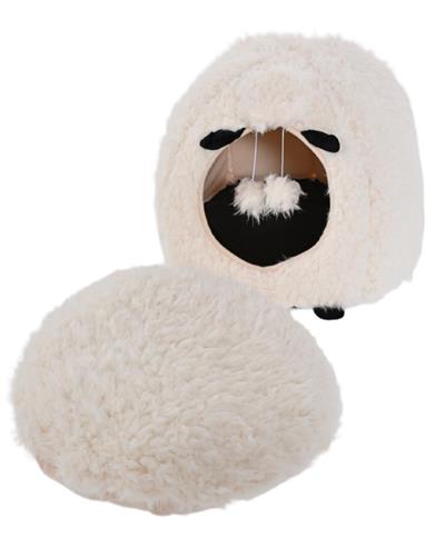 Max & Marlow Dome Cat Cave Sheep, 1ea