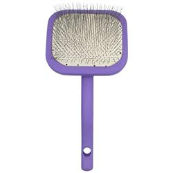 Soft Touch Purple Wooden Slicker Brush Large by Zolitta