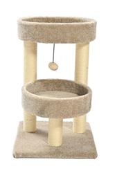Max & Marlow 2 Level Carpet Cat Tower 1ea/24 in.