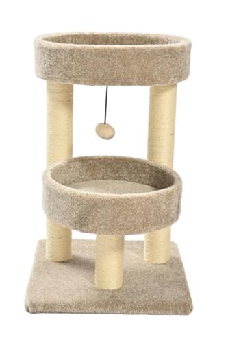 Max & Marlow 2 Level Carpet Cat Tower 1ea/24 in.
