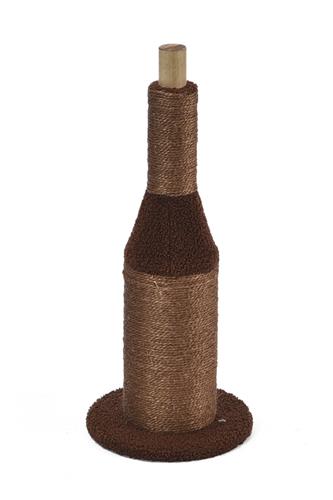 Max & Marlow Apple Novelty Cat Scratcher Wine Bottle, 1ea