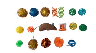 Max & Marlow Cat Toys Value Pack Assorted 1ea/18 pk