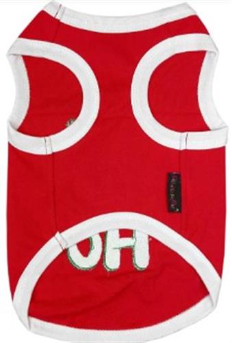 Parisian Pet 'Ho Ho Ho' Pet Holiday Shirt - Christmas Dog Outfit, Red