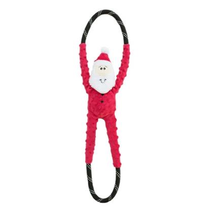 Zippypaws Holiday Ropetugz Santa Red/White