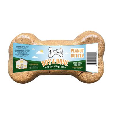 Lazy Dog Mega Bone Buy A Bone Peanut Butter 2.75 oz Counter Display 12 count