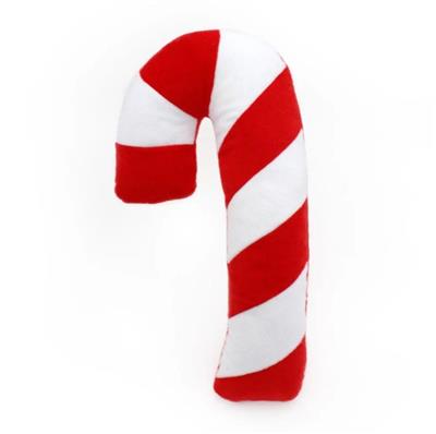Zippypaws Holiday Jigglerz Candy Cane Red/White XLarge