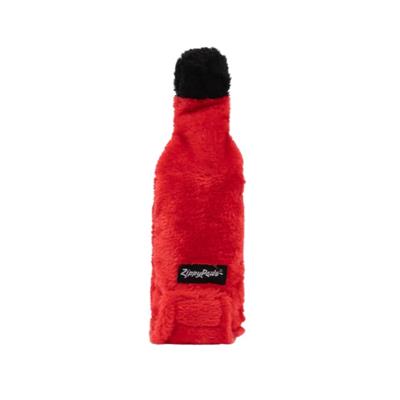 Zippypaws Holiday Crusherz Schnapps Red/Black Medium