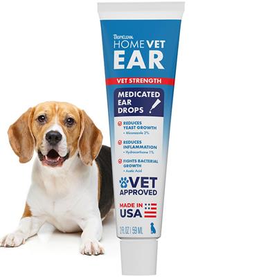 HomeVet Medicated Ear Drops, 2oz