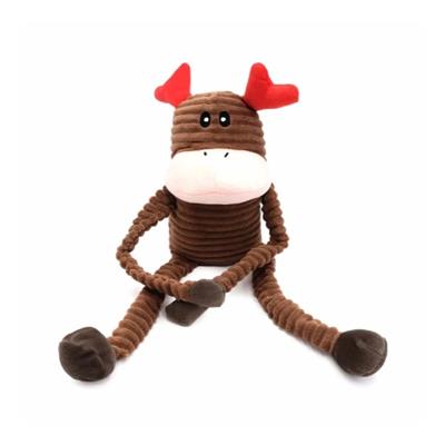 Zippypaws Holiday Crinkles Reindeer Red/Brown Jumbo