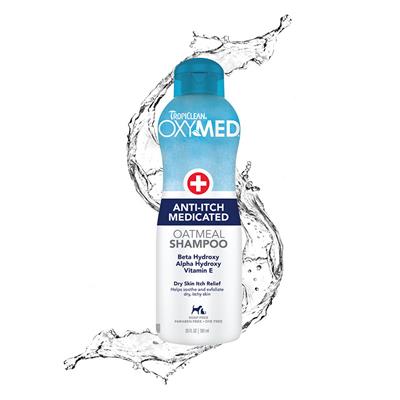 TropiClean OxyMed Medicated Anti-Itch Shampoo for Pets, 20oz