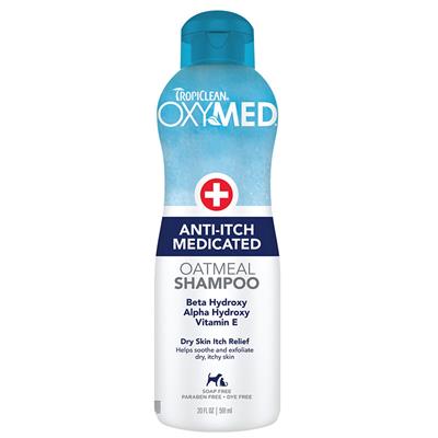 TropiClean OxyMed Medicated Anti-Itch Shampoo for Pets, 20oz