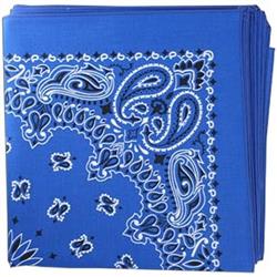 BANDANNA Paisley Royal 12pk