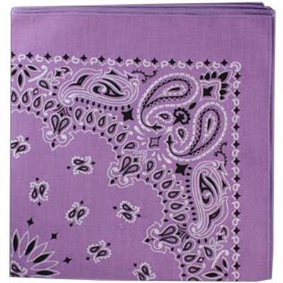 BANDANNA Paisley Lavendar 12pk