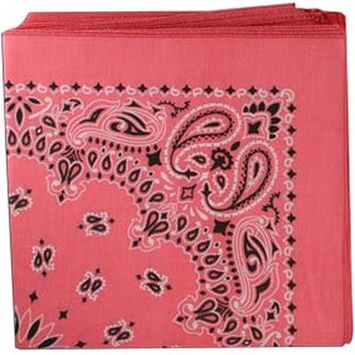 BANDANNA Paisley Strawberry 12pk