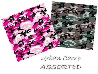 BANDANNA Urban Camo Assorted 12pk