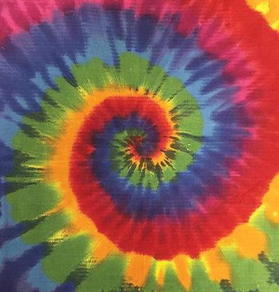 BANDANNA Tie Dye Rainbow 12pk