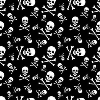 BANDANNA Skull and Crossbones 12pk