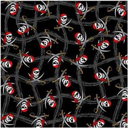 BANDANNA Ghost Pirate 12pk