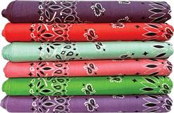 BANDANNA Paisley Asst Kitchen Sink 12pk