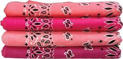 BANDANNA Paisley Asst Think Pink 12pk
