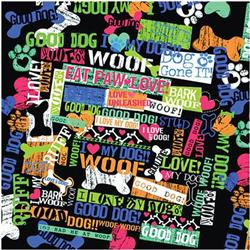 BANDANNA Eat, Paw, Love 12pk