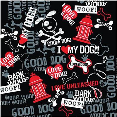 BANDANNA Bark Woof Woof 12pk