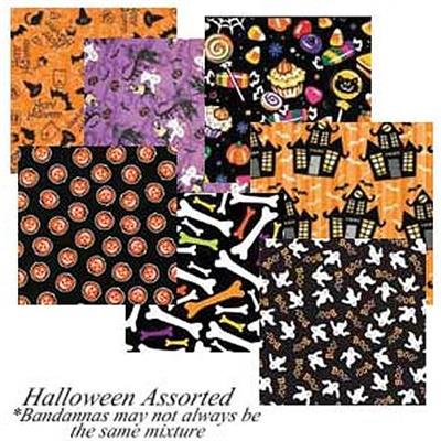 BANDANNA Halloween Assorted 12pk