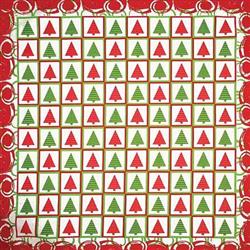 BANDANNA Holiday Christmas Checkers 12pk