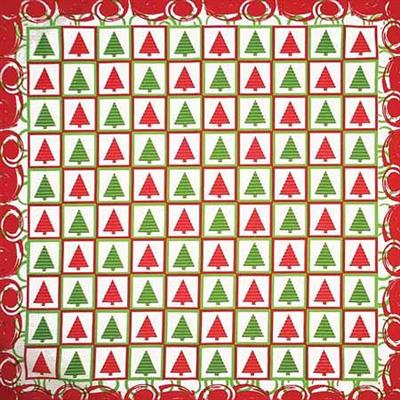 BANDANNA Holiday Christmas Checkers 12pk