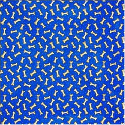 BANDANNA Tossed Bones Royal 12pk