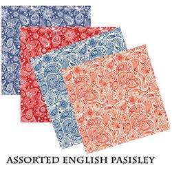 BANDANNA English & Prims Paisley Assorted 12pk