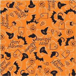 BANDANNA Happy Halloween 12pk