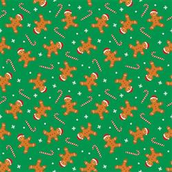 BANDANNA Holiday Gingerbread Man Candy Cane 12pk