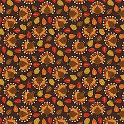 BANDANNA Fall Tossed Turkey 12pk