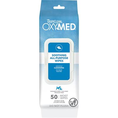 TropiClean OxyMed Medicated Anti-ItcTropiClean OxyMed Soothing Relief Wipes for Pets, 50cth Shampoo for Pets, 20oz - COPY
