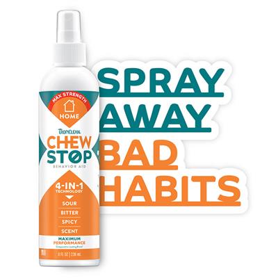 TropiClean Chew Stop Behavior Aid Home Spray, 8oz