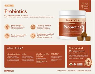 Probiotic Soft Chews for Dogs - 30ct