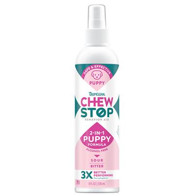 TropiClean Chew Stop Behavior Aid Puppy Spray, 8oz