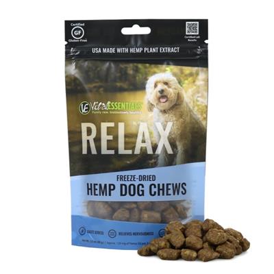 Vital Essentials Relax Freeze-Dried Hemp Chews For Dogs, 3oz.