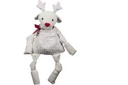 Hugglehounds Dog Xmas Sqooshie Reindeer Small