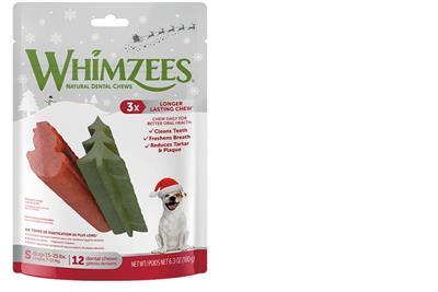 Whimzees Dog Holiday Small 6.3oz. 6Ct.