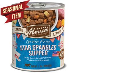 Merrick Dog Seasonal Star Spangled Supper 12.7oz.