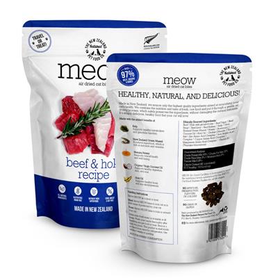 MEOW Air Dried Beef & Hoki Cat Food