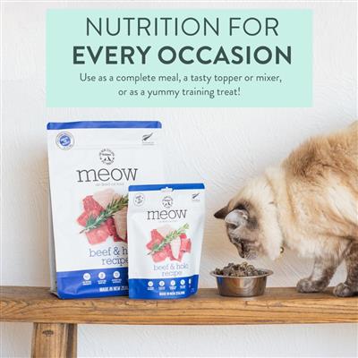 MEOW Air Dried Beef & Hoki Cat Food