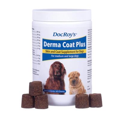 Derma Coat Plus Soft Chews 60ct Large by Doc Roy's